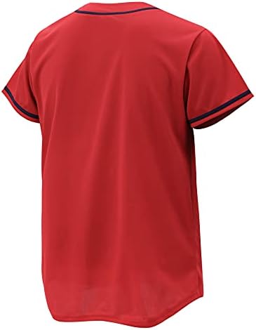 Однотонная Бейзболна риза CUTHBERT от Джърси за мъже и жени, Однотонная Ежедневни Тениска с Къс ръкав и копчета,