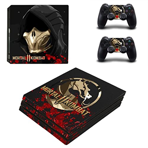 Стикер за игри Mortal Best Ninja Kombat PS4 или PS5 на Кожата За конзолата PlayStation 4 или 5 и 2 Контролери