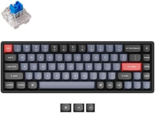 Keychron K6 Pro QMK/Безжична Ръчна клавиатура VIA, Алуминиева рамка, с възможност за гореща замяна, Програмируема Клавиатура