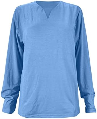 Мъжки ризи Henley с V-образно деколте и дълъг ръкав, Пролетно Облегающая бизнес Ежедневни тениска, леки Блузи