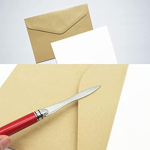 Отварачка за Писма от 2 Опаковки, Метален Нож За Разрязване на Пликове, Нож За Аутопсия Хартия за Домашния Офис