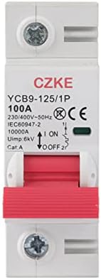 Миниатюрен автоматичен прекъсвач NEYENS YCB9-125 1P MCB със защита от претоварване и късо съединение 63A 80A 100A (Цвят: