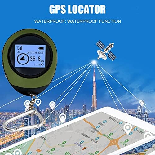 MHYFC Тракер GPS Навигационен Приемник, с Катарама USB Акумулаторна батерия за Горски Туризъм, Пешеходен Туризъм Компас