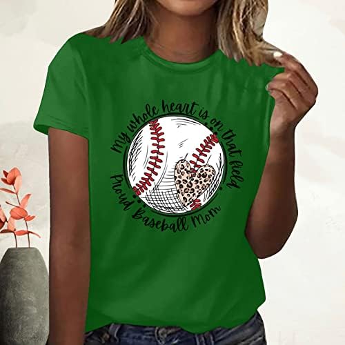 Дамски Бейзболна Фланелка С Писмото Принтом, Графични Тениски, Хубава Тениска за Мама, Капаци Стандартна Засаждане,