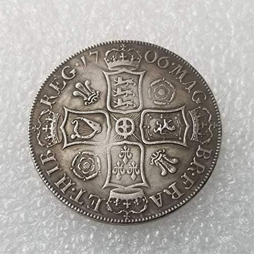 Kocreat Копие От 1706 Монета На Обединеното Кралство На Великобритания-Точно Копие На Великобритания Сребърен Долар