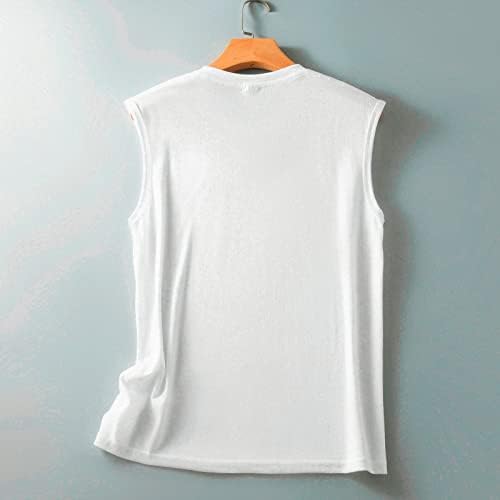 MIASHUI 2x Блузи, Дамски Модни Свободни Блузи, тениски с принтом Семки, тениска без ръкав, с кръгло деколте, Топ, Жилетка,