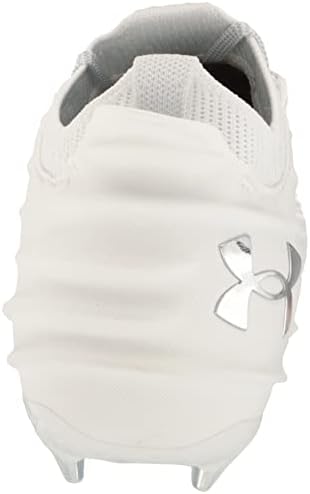 Мъжки футболни обувки на Under Armour Blur Smoke 2.0 с формованными шипове, (101) Бял /Бял/Сребрист металик, 13