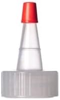 Natural Farms 24 опаковки – 1 унция - Черни Пластмасови бутилки Boston – Natural Yorker с червени връхчета -