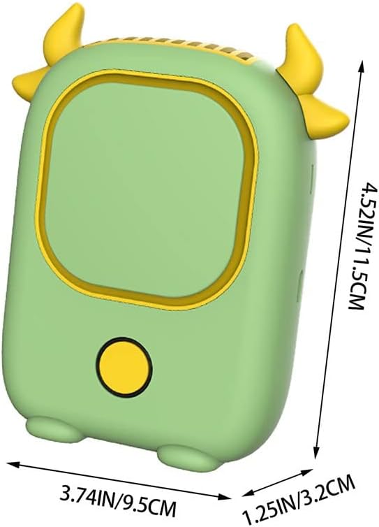 SDFGH Преносим Мини-Колан Стяга Ръчно фен USB Акумулаторна Батерия Настолен Вентилатор с каишка (Цвят: Onecolor, размер:
