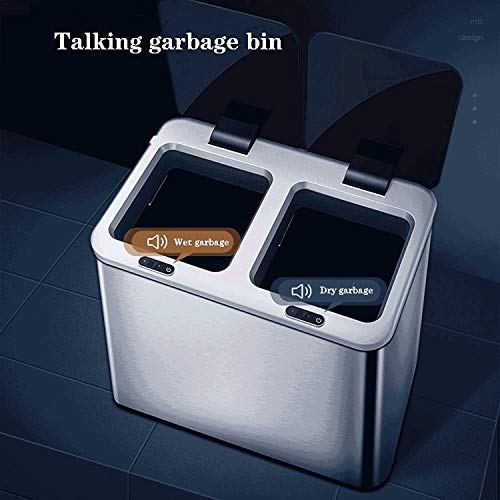 BBSJ 12L Домашно Умно кофа за Боклук Автоматично Индукционное Кошчето за боклук с капак Умно Кофата за Офис кошче за Боклук за Спални (Цвят: D)