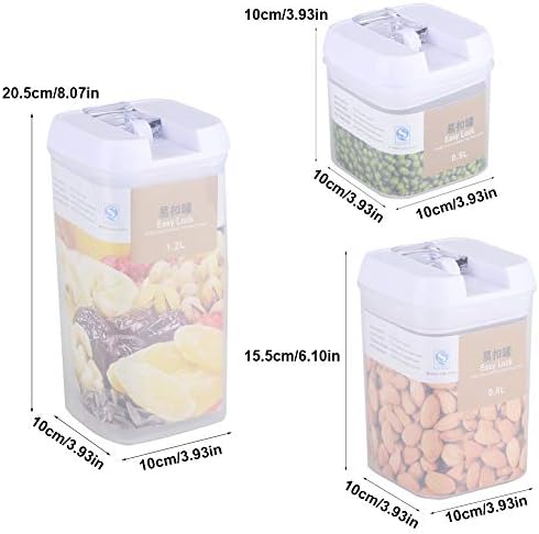 Кухненски Комплекти за Организиране на съхранение на Продукти Запечатана Кутия За Съхранение на Продукти, Зърнени храни и Ядки на Люспи Прозрачен Контейнер, Аксес