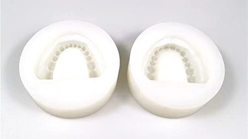 2 бр./компл. Силиконовата Модел на Зъбен на пластира, форма за слепка Беззубой челюстта, Пълен Блок кухина с дупка (Целия зъб)