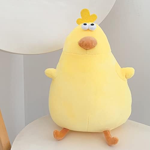 Сладък Плюшен играчка-Плюшено Тлъсто Пиле, Пухлая Трогателна Пилешки Великден Плюшен възглавница, Мека Жълт Плюшен играчка-Пиле,