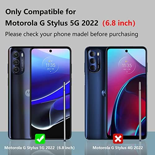 WUQIM [2 + 2] за Motorola Moto G Stylus 5G 2022 Защитно фолио за дисплея и обектива на камерата, фолио, изработени от закалено стъкло твърдост 9H, HD Clear [Защита от надраскване] [Без мехурч