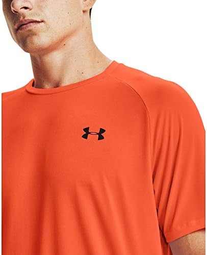 Мъжки t-shirt Under Armour Tech 2.0 с къс ръкав, ярко оранжево (825)/Черен, X-Large