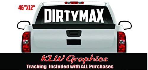 Дизелов Камион Dirtymax Duramax 1500 2500 Vinyl Стикер На Задното Стъкло