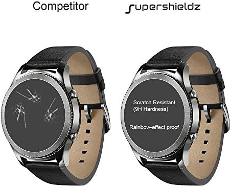 (3 опаковки) Supershieldz е Предназначен за умни часовници Fossil Слоун HR Gen 4 със защита на дисплея от закалено стъкло, без драскотини, без мехурчета