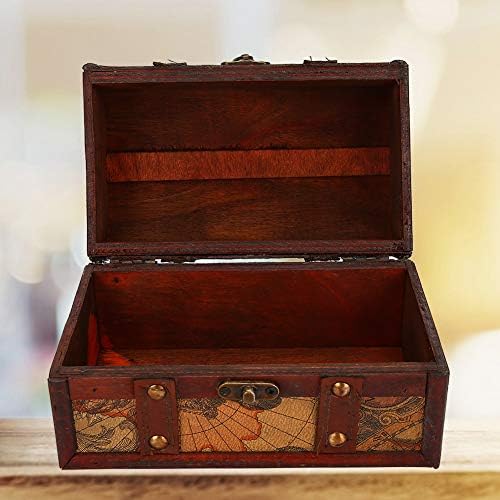 Hztyyier Органайзер За Съхранение на Бижута Дървена Кутия За съхранение на Декоративна Дървена Кутия за Реколта Дървена Кутия Tresaure BoxWooden Кутия памет за Декориране на д