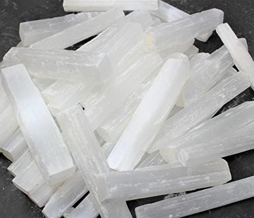 Кристални пръчки от селенита PACHAMAMA ESSENTIALS за Лечебен, Рейки и издърпване на метафизична Енергия - се Предлагат