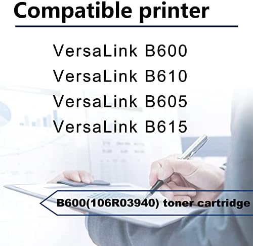 1 Опаковка Черен Съвместима касета с тонер B600 (106R03940), за да замени принтер серия 106R03940 VersaLink