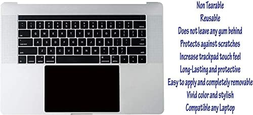 (2 броя) Защитна подплата за тракпад Ecomaholics Premium за лаптоп Dell Inspiron 7591 15,6 инча, Черна Матова Панел на тъчпада,