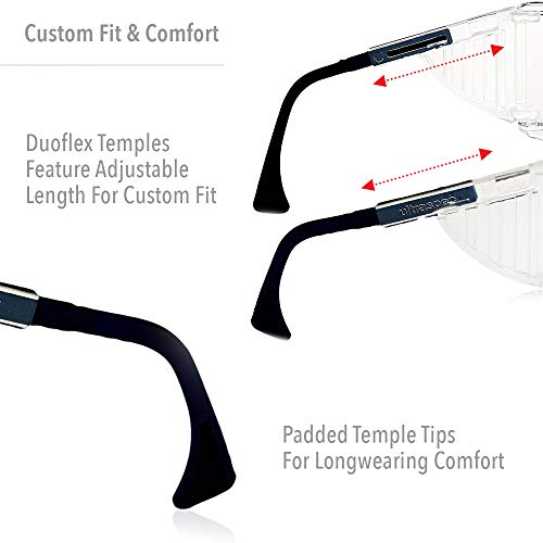 Защитни очила за посетители Uvex Ultra-Spec 2001 OTG (over стъкло) с прозрачни фарове за мъгла лещи Uvextreme
