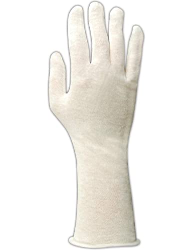 Проверка ръкавици от памук MAGID средна плътност, двустранни, дебнещ - дължина-14 см (12 чифта)