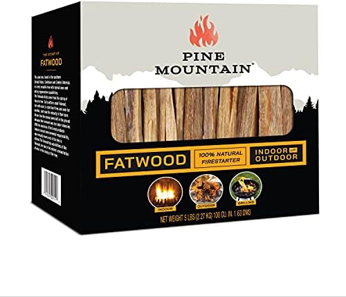Pine Mountain StarterStikk Натурални Пръчки за разпалване на мазнини, 5 Килограма Естествени Пръчки за разпалване