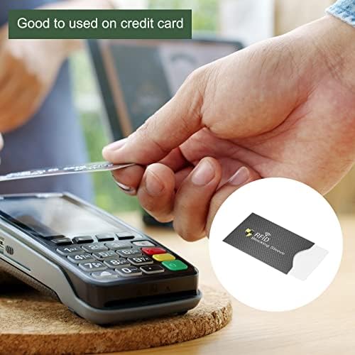 YOKIVE 20 бр. RFID-блокер ръкав, тънък защитен ръкав за кредитни карти, устойчив на надраскване, идеално за визитки,