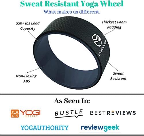 Комплект от джанти за йога UpCircleSeven (черно) и въздушен хамак за йога (черно)