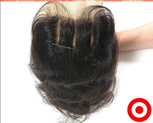 DaJun Hair 7A 3 връзки Коса С Кружевными обков 3-Лентов Част от индийски Човешка Коса Remy 3 връзки Утков Смесени Обемна Дължина на Вълната Естествен цвят (марка: DaJun) 12 затвар
