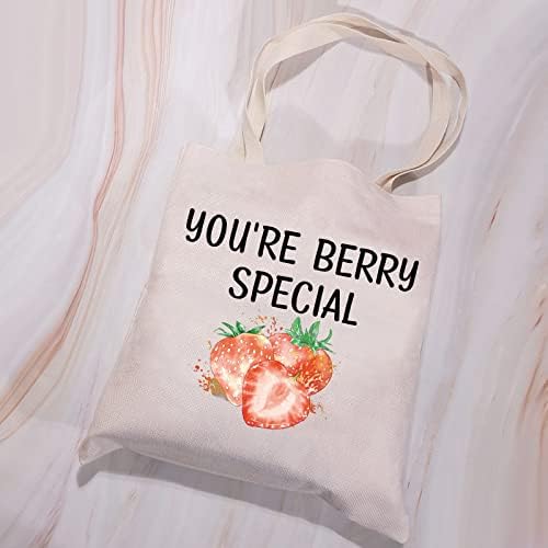 VAMSII Подаръци за любителите на ягоди Чанта-тоут You ' re Berry Специална Клубничная Чанта През рамо Клубничная Подарък