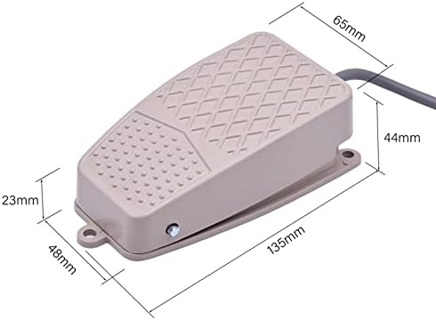 BELOF 1 бр. FS-2 On Off Instant Електрически Foot Switch 220 В 10A Водоустойчив Метален Foot Switch SPDT 1NO1NC