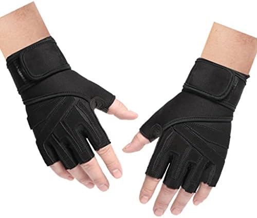 Ръкавици за фитнес GHGHF, ръкавици за бодибилдинг, ръкавици за фитнес зала, ръкавици за фитнес, Ръкавици за Езда, скално Катерене, Катерене по лед (Цвят: A Размер: M)