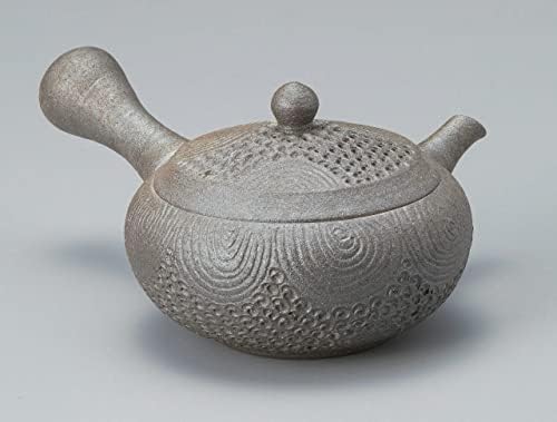 Чайник Kyusu, керамично цедка за чай. 160 cc Токонаме яки, японска керамика. tknm-21m-0076