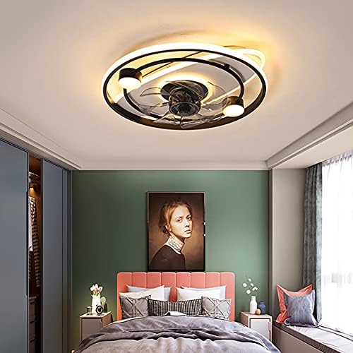 NEOCHY Вентилатор за Спални с Потолочным светильником и Дистанционно Управление 3 Скорости Led Лампа с Регулируема Яркост