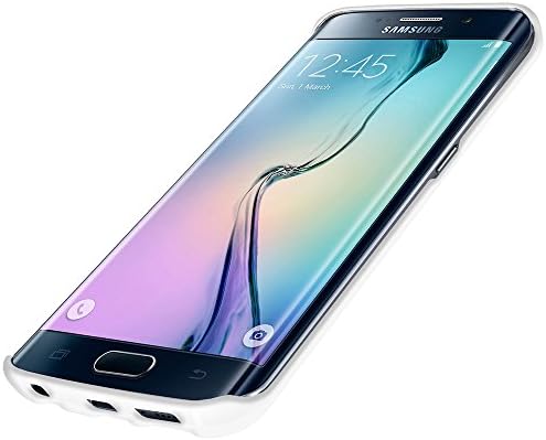 Разход чанта-кобур с клипс за колан Amzer Shellster Shell Case за Samsung Galaxy S6 Edge - на Дребно опаковка - Черен / Бял