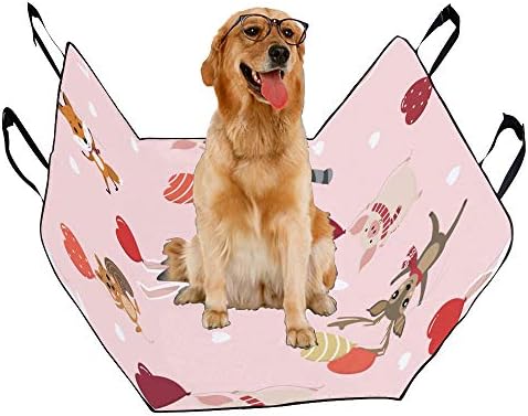 Калъф за седалка кучета ENEVOTX, Обичай, във формата На Сърце, с Въздушно Топка, с Принтом Любов, Покривала за автомобилни