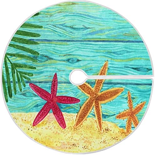 Oarencol Лятна Морска Звезда Длан Дървени части за Коледно 36 инча Плажната Пясъчна Картина Коледна Празнична Парти