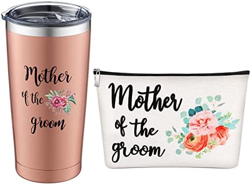 Vesici Подарък за майката на булката, Чаша за майката на младоженеца, козметични чанти за майката на Булката, Персонални