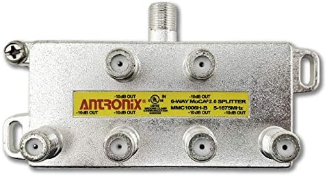 6-Лентов сплитер Antronix MMC1006H-B 5-1675 Mhz MoCA 2.0 за Frontier, по-рано Verizon Fios