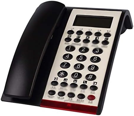 SJYDQ Черен Телефон, Жични Телефонни Системи за Малкия бизнес и Домашния Апарат Антикварен Телефон, Офис, хотелски цвят， Черен