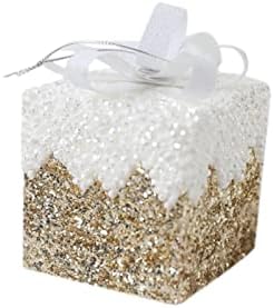 Перлени Нишки, за да Работи Прозрачно Коледна Украса Подарък Кутия от Стиропор Аксесоари за Украса на Коледната Елха