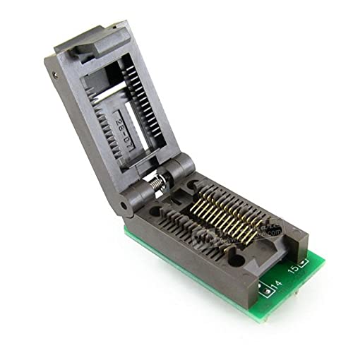 Приложение SO28 SOIC28 SOP28 до DIP28 (B) FP-28-1.27-07 Тест адаптер за програмиране на чипове Enplas IC карта с Вграден конектор с по стъпка 1,27 мм и ширина 7,9 мм