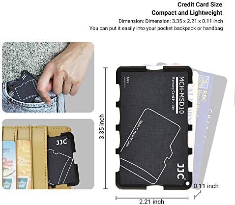 10 Слота Micro SD Калъф за карти на Притежателя Органайзер За Съхранение, изключително тънък Размер на Кредитна карта Лек Преносим TF MSD Карта с Памет За Съхранение