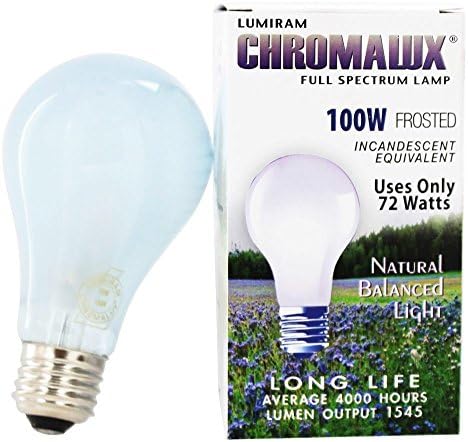 Chromalux H & PC-67531, 1 брой (опаковка от 1), Крушка с матово осветление на пълния спектър (100 W)