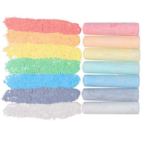 READY 2 LEARN Jumbo Sidewalk Chalk - пакет от 20 цветни пастели 9 цвята - Моющийся, нетоксичен