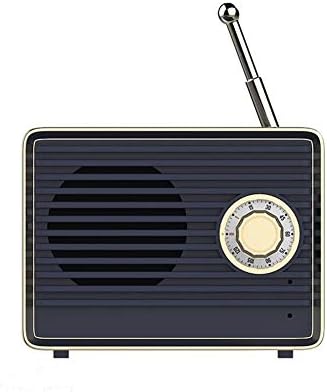Говорител на мобилен телефон HNKDD Иновативно Радио Ретро Преносим Мини Високоговорител Високоговорител Говорители (Цвят: черен)