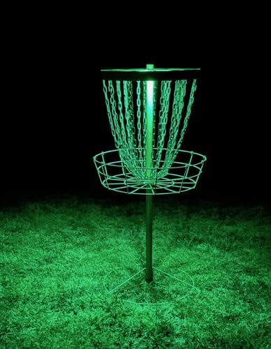 Набор от осветителни тела за дисково голф - Магнитни led светлини за кошници за дисково голф-С дистанционно управление-Led Плоски