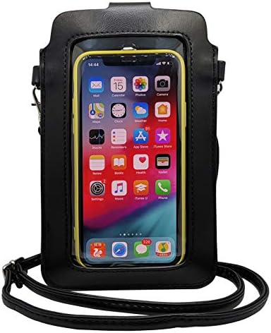 Малка Дамска чанта през рамо за телефон, Портфейл-Портмонето със сензорен екран За iPhone 12 Pro Max, Samsung Note20